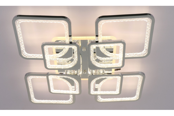 Люстра Schaffner Escudo Chrome 39047-4+4-DA+TL, LED 240W+38W, с пультом ...